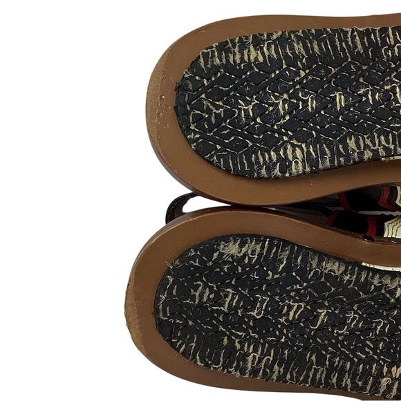 MARNI Size IT 38 (US 8) Sandals Red White Black Colorblock Slingback Shoes - Picture 12 of 15